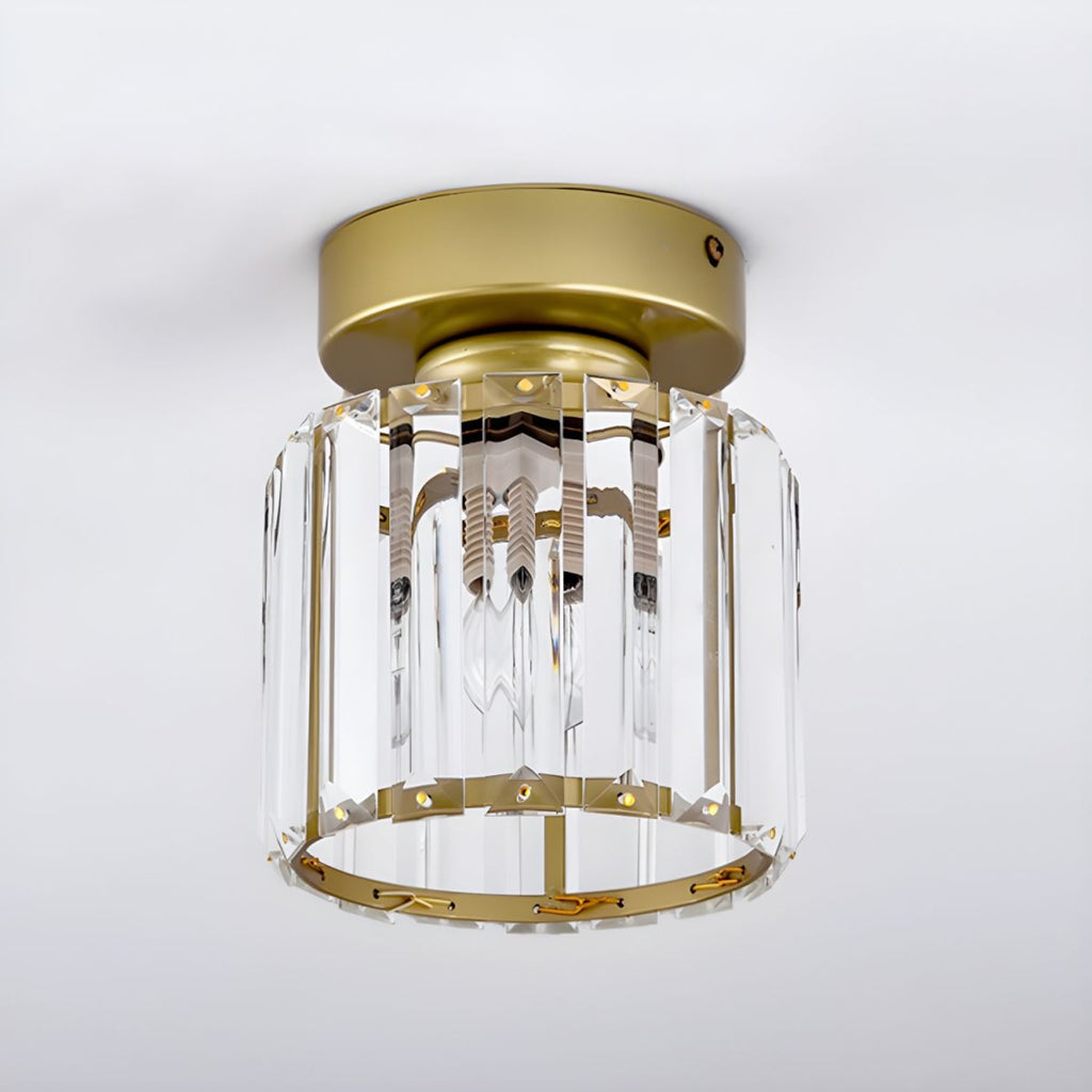 Modern Acrylic Semi-Flush Mount Ceiling Light for Living Room — Halden Lighting