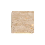 Modern Travertine Stone Wall Light With Warm LED Glow in Warm White — Halden Lighting