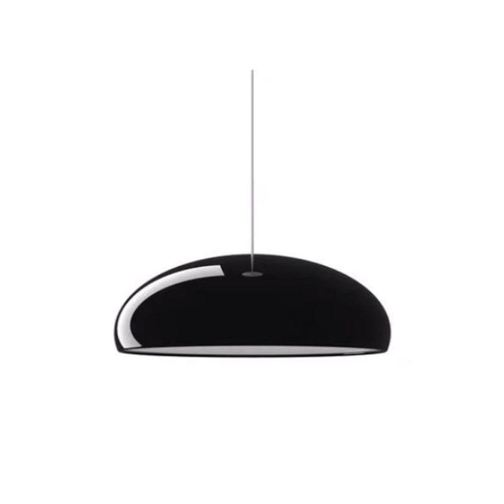 Modern Metal Pendant Light With Tri-Colour LED For Dining Room in Black — Halden Lighting
