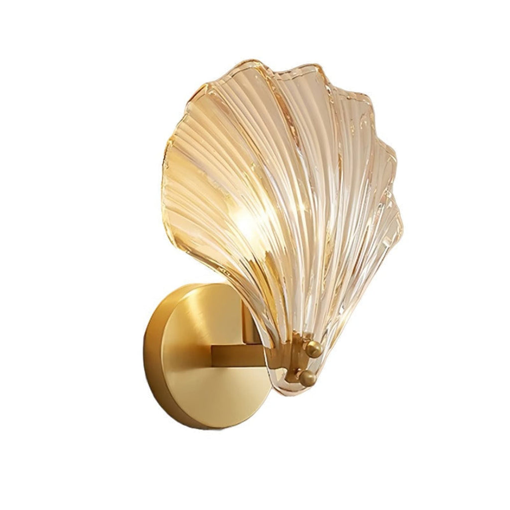 Modern Metal Wall Light With Warm LED Glow in Brown — Halden Lighting