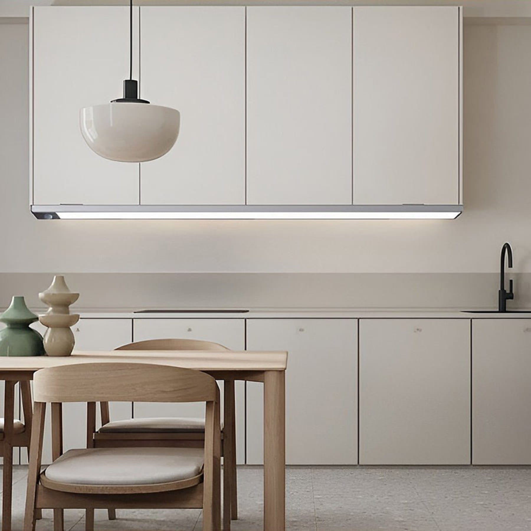 Modern Aluminium LED Ceiling Light With Stepless Dimming — Halden Lighting