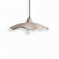 Modern Concrete Pendant Light for Dining and Kitchen in White — Halden Lighting