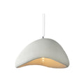 Modern Resin Pendant Light for Living Room and Dining Room in White — Halden Lighting