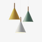 Scandinavian Wood Pendant Light With Warm Tri-Colour Glow — Halden Lighting