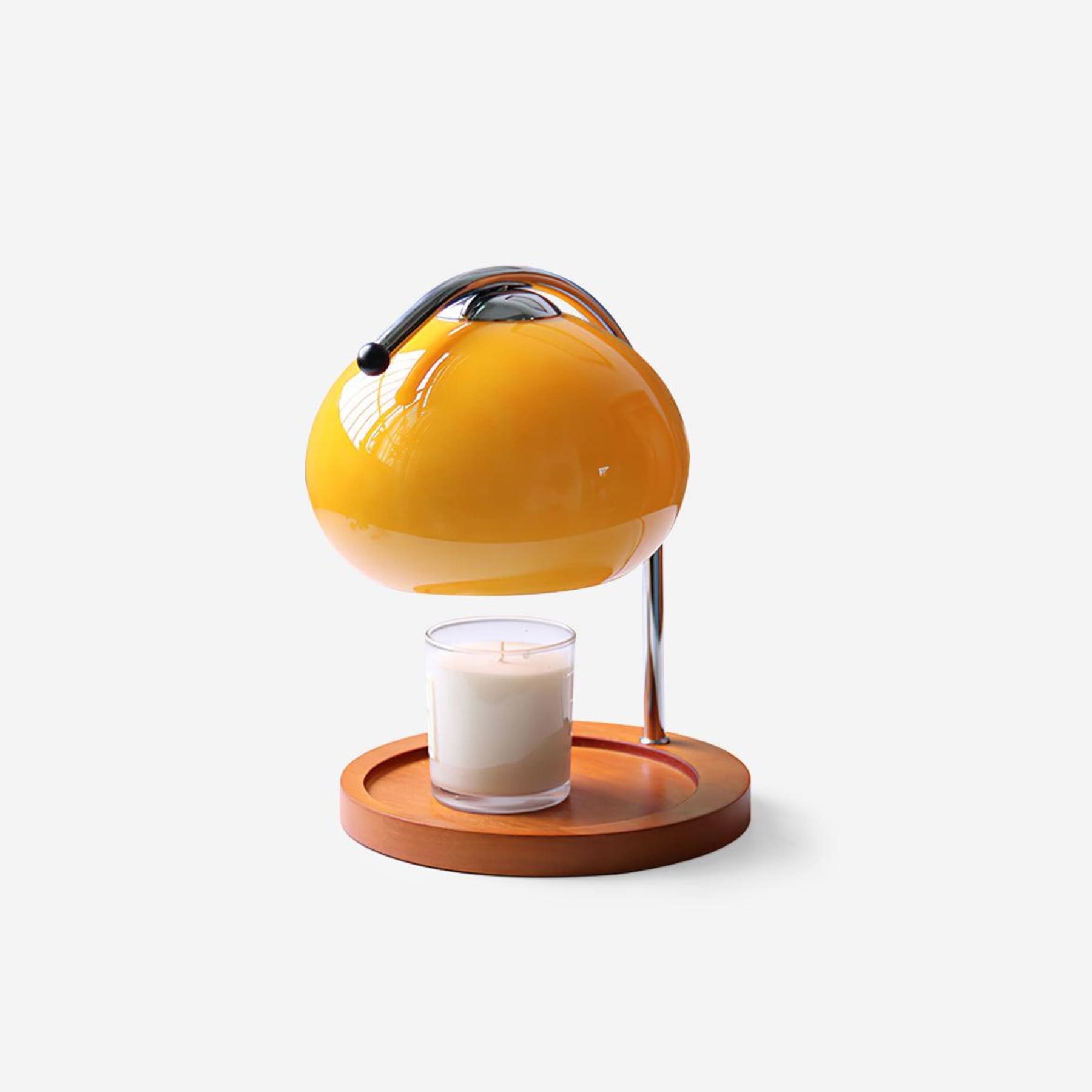 Modern Wood And Glass Table Lamp With Daylight Glow — Halden Lighting