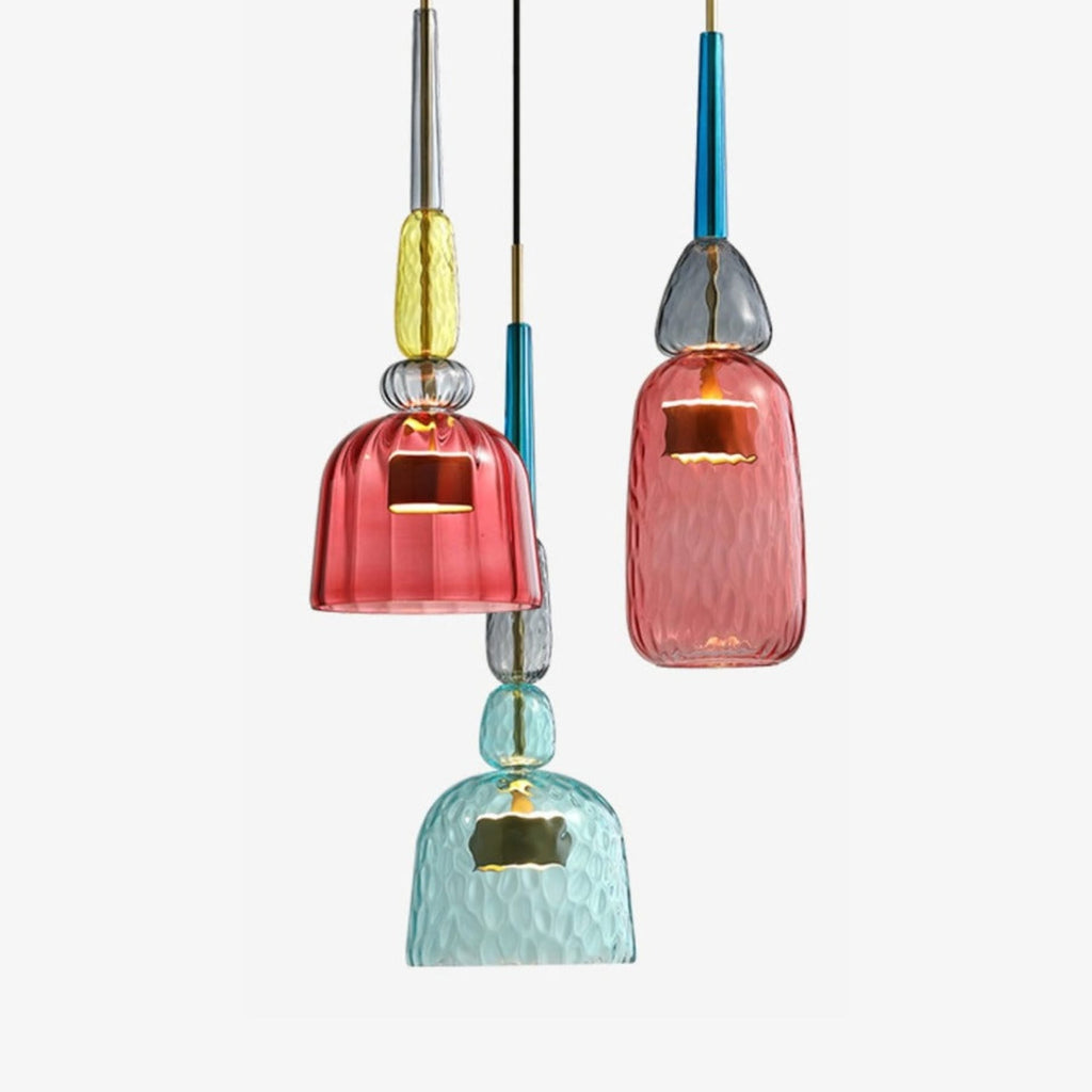 Modern Glass Pendant Light With Warm LED Glow — Halden Lighting
