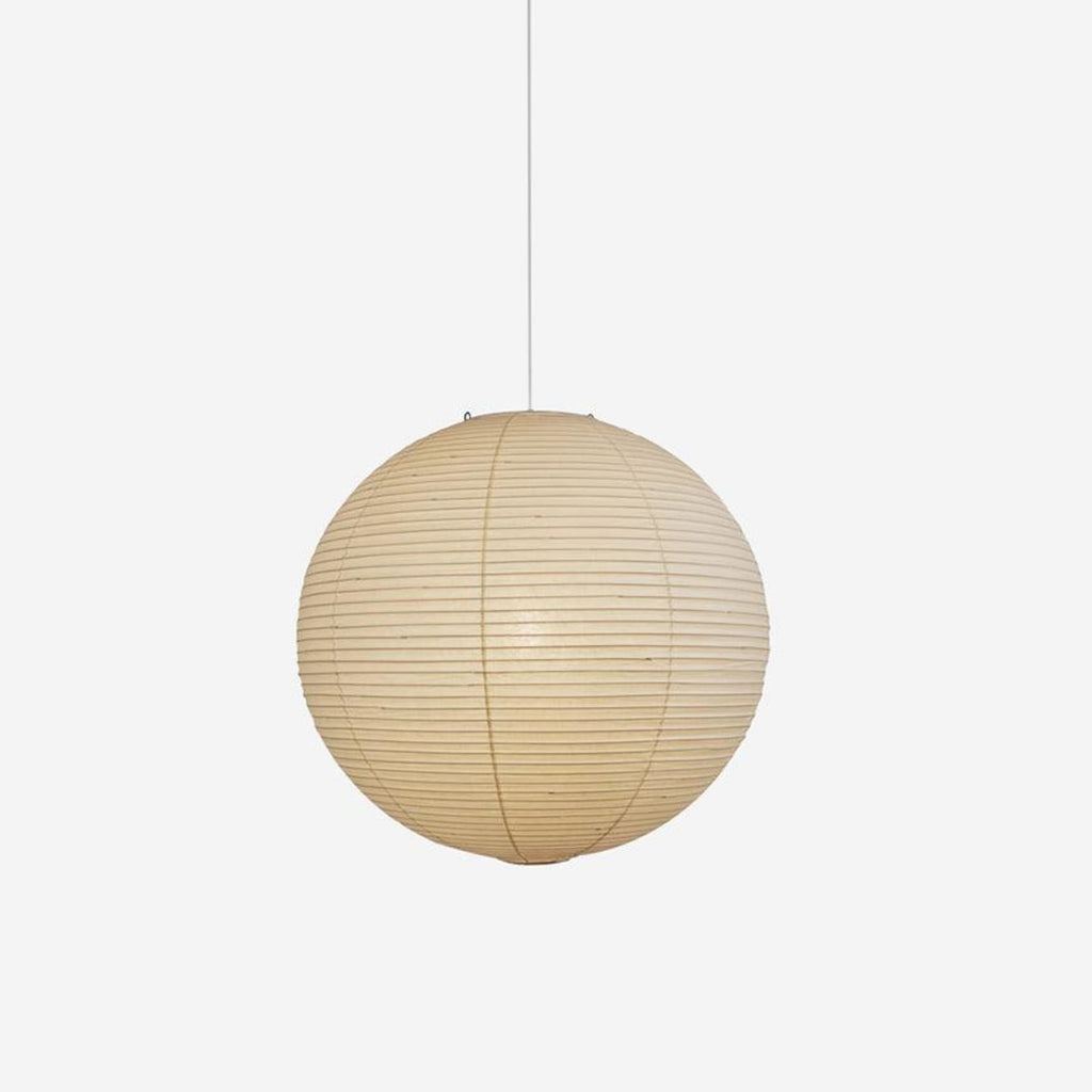 Minimalist Round Lantern Pendant Light With Fabric Shade — Halden Lighting