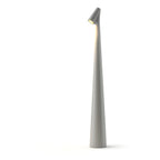 Modern Rechargeable Table Lamp With Tri-Colour Lighting in Grey — Halden Lighting