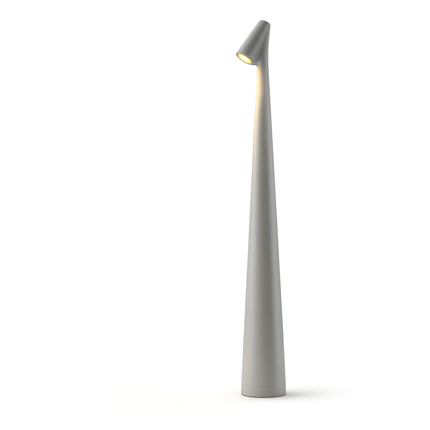Modern Rechargeable Table Lamp With Tri-Colour Lighting in Grey — Halden Lighting