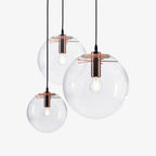 Modern Glass Pendant Light With Warm LED Glow for Dining Room — Halden Lighting