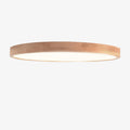 Scandinavian Wood Flush Mount Ceiling Light for Living Room in Warm White — Halden Lighting