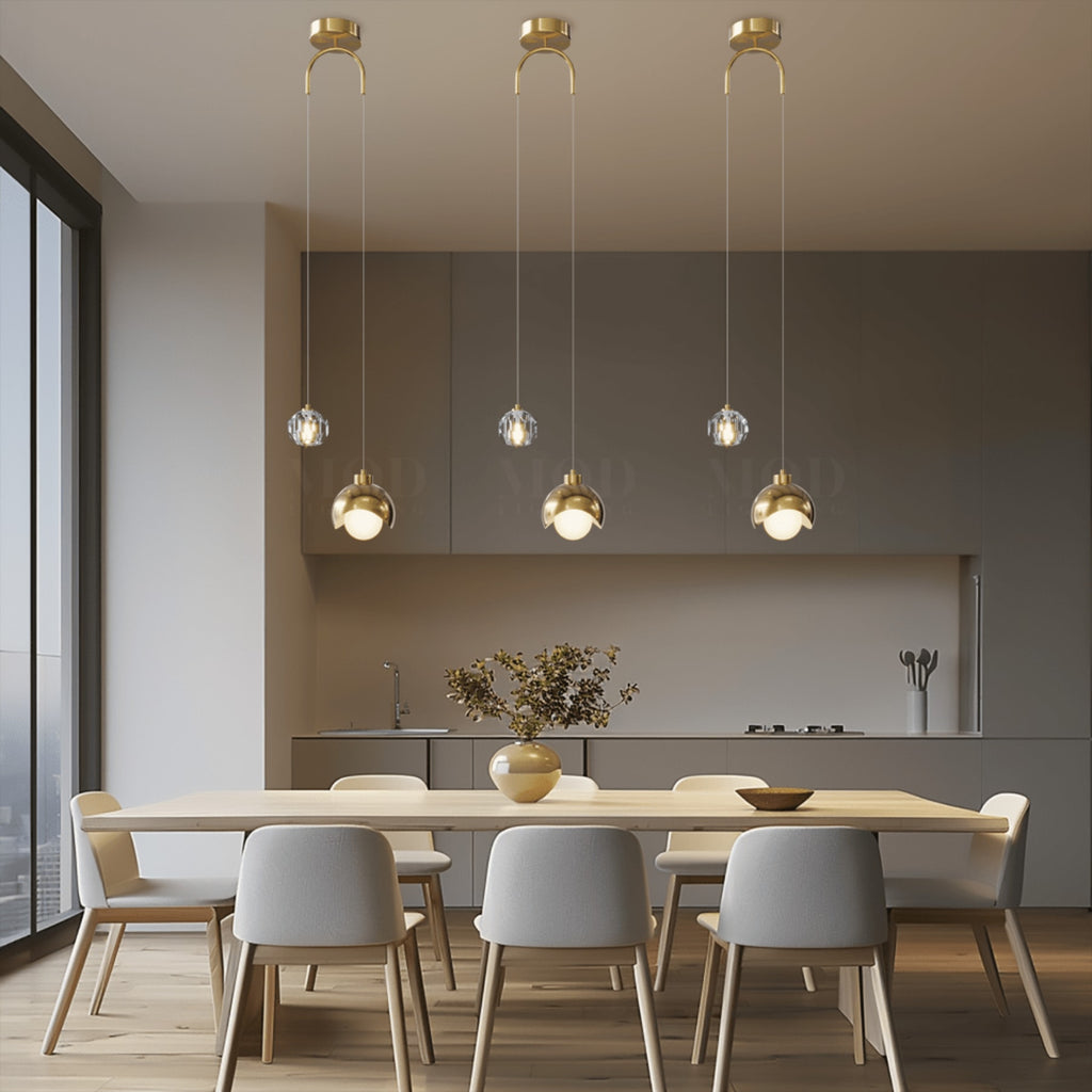 Modern Metal Pendant Light for Dining Room and Kitchen — Halden Lighting