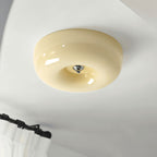 Modern Glass Flush Mount Ceiling Light for Living Room — Halden Lighting
