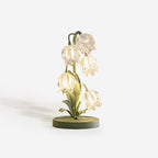 Retro Glass Table Lamp With Warm LED Glow — Halden Lighting