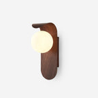 Modern Wood Wall Light With Tri-Colour LED Glow — Halden Lighting
