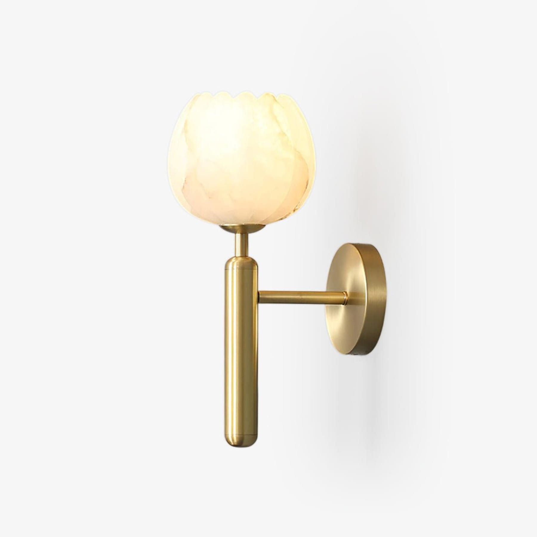 Modern Metal Wall Light With Integrated LED for Living Room — Halden Lighting