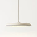 Minimalist Metal and Acrylic Pendant Light With Warm LED Glow in White — Halden Lighting