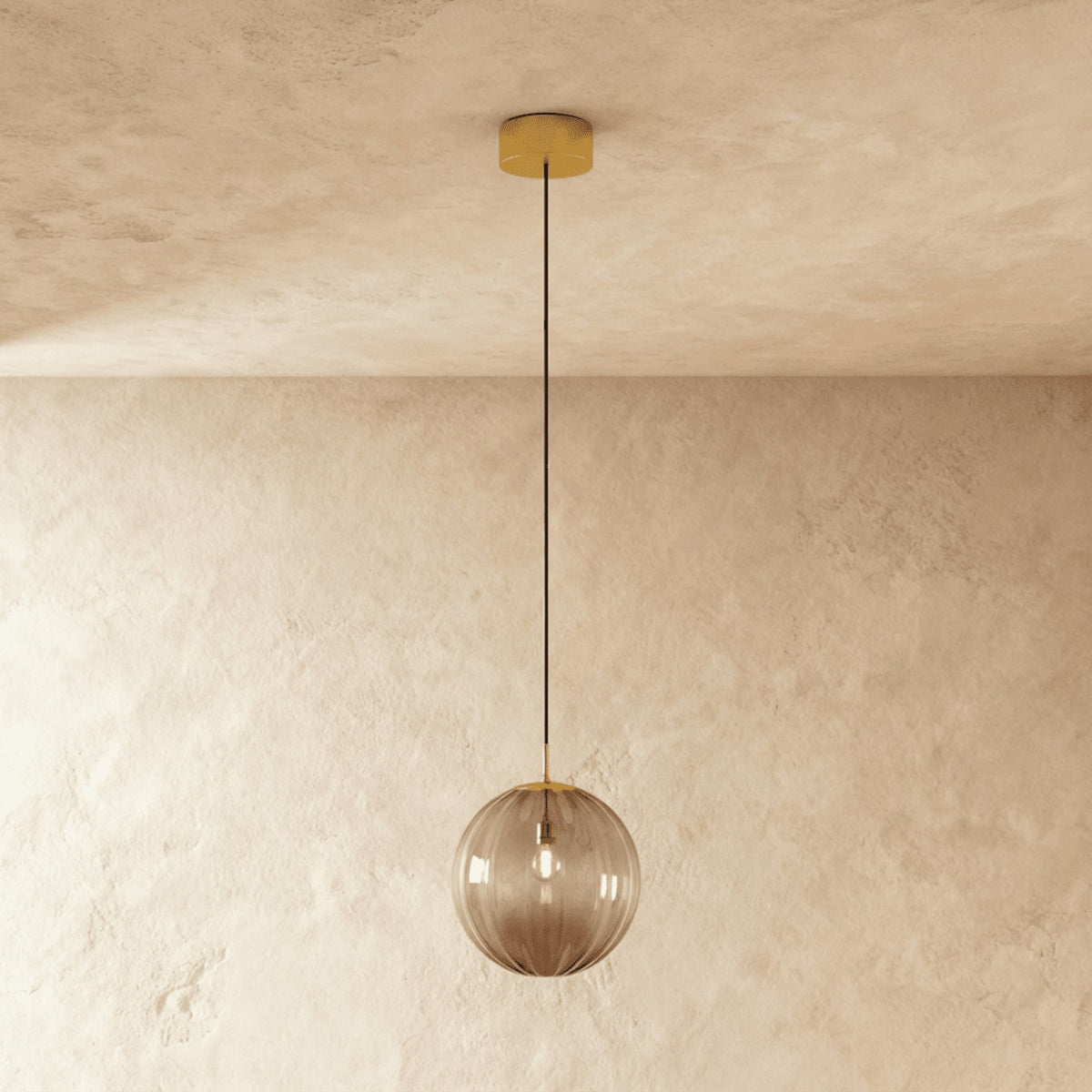 Modern Glass Pendant Light With Warm LED Glow — Halden Lighting