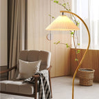 Scandinavian Wood Floor Lamp With Warm LED Glow for Living Room — Halden Lighting