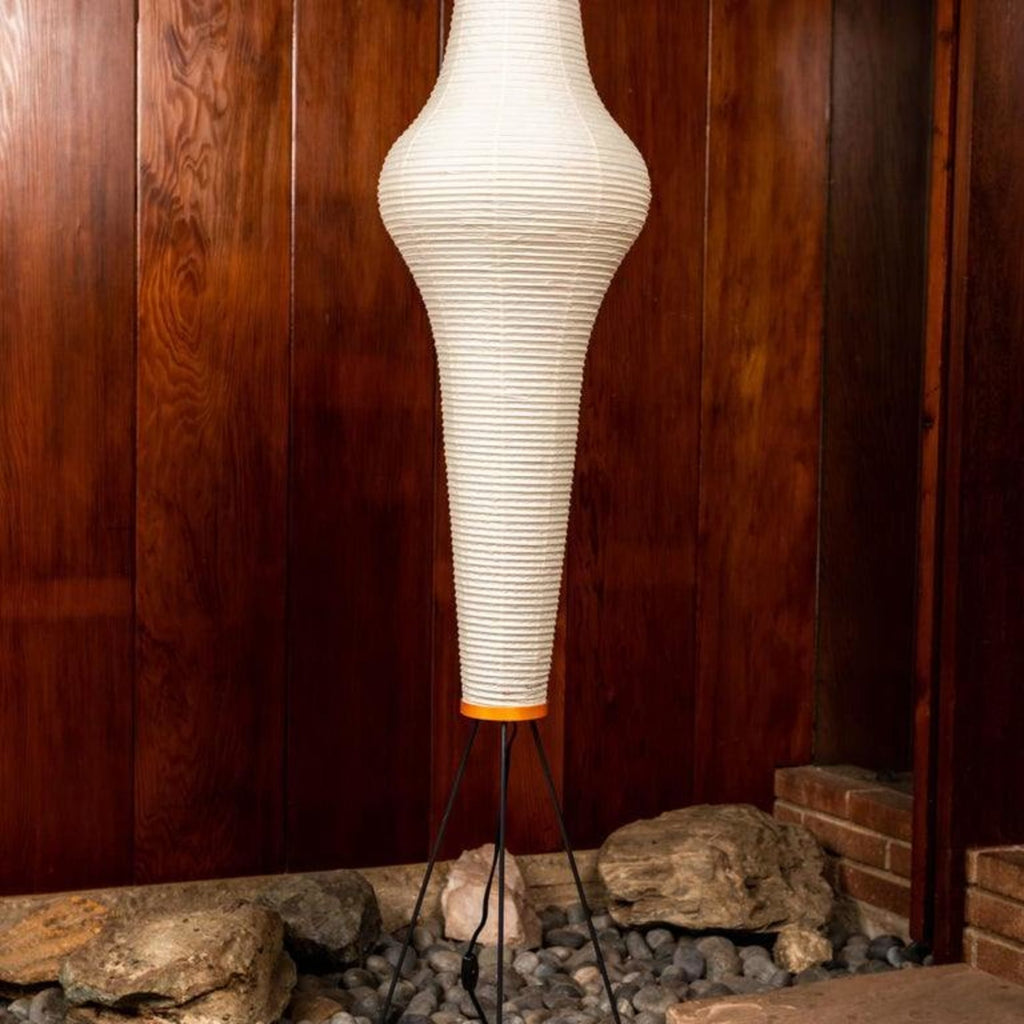 Modern Rice Paper Floor Lamp for Living Room and Bedroom — Halden Lighting