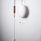 Retro Silk and Walnut Wall Light With Warm LED Glow — Halden Lighting