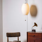 Retro Silk and Walnut Wall Light With Warm LED Glow — Halden Lighting