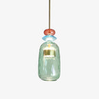 Modern Glass Pendant Light With Warm LED Glow in D: 15 × 77.5 cm (5.9" × 30.5") — Halden Lighting