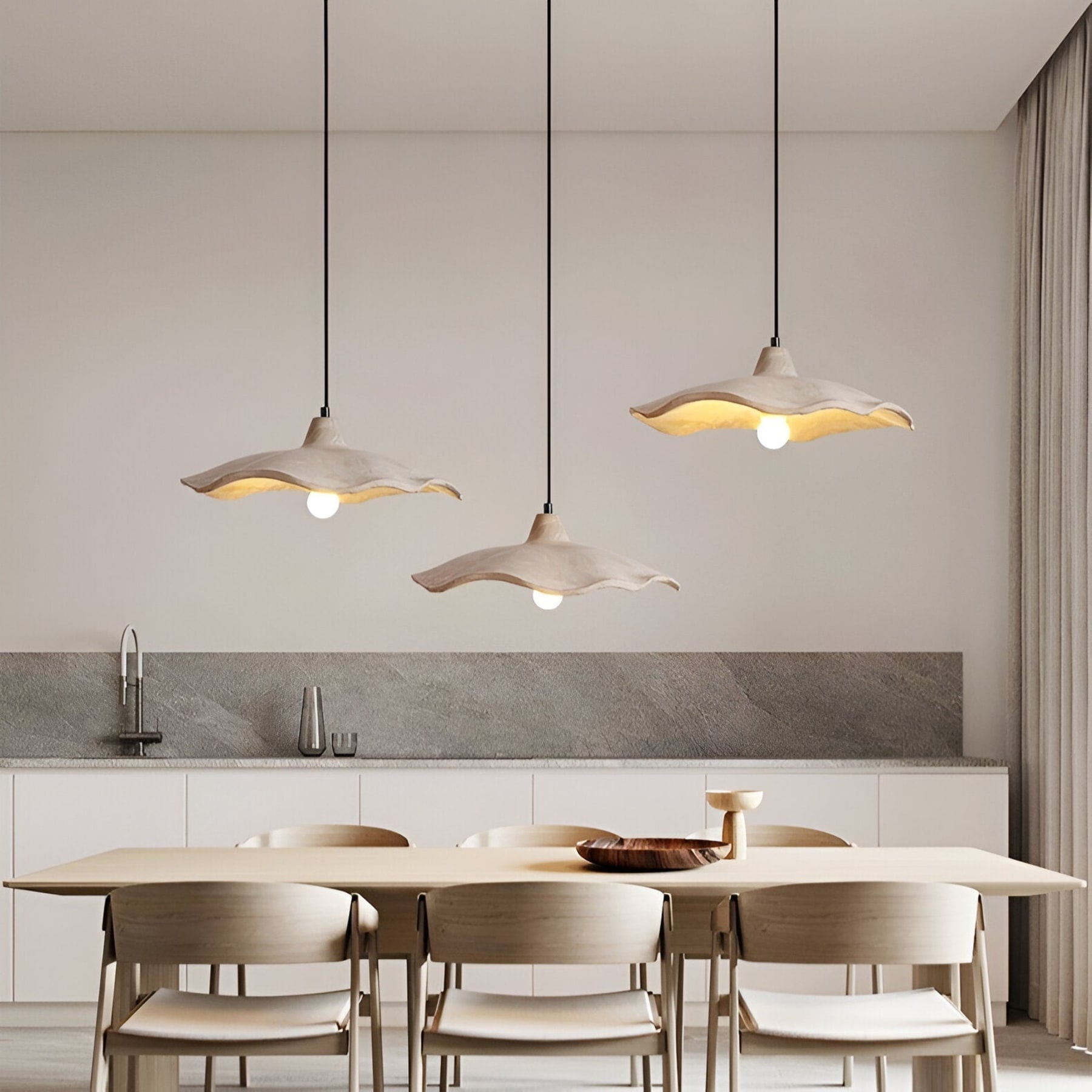 Modern Concrete Pendant Light for Dining and Kitchen — Halden Lighting