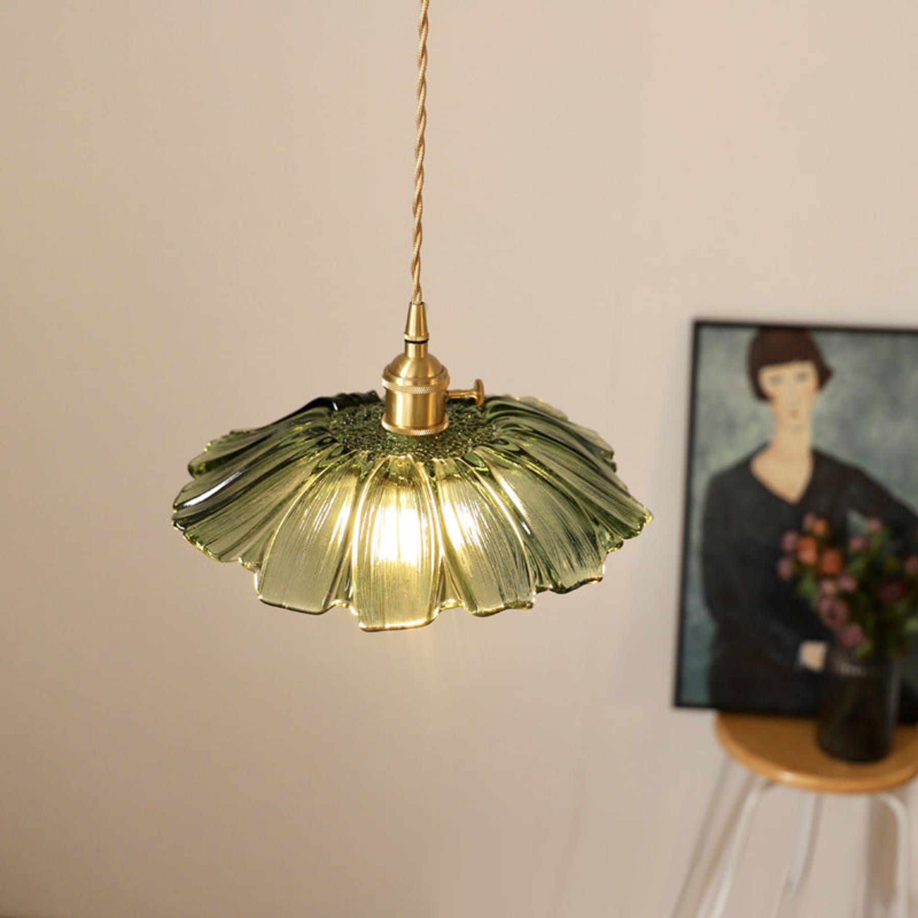 Bohemian Glass Pendant Light With Warm LED Glow — Halden Lighting