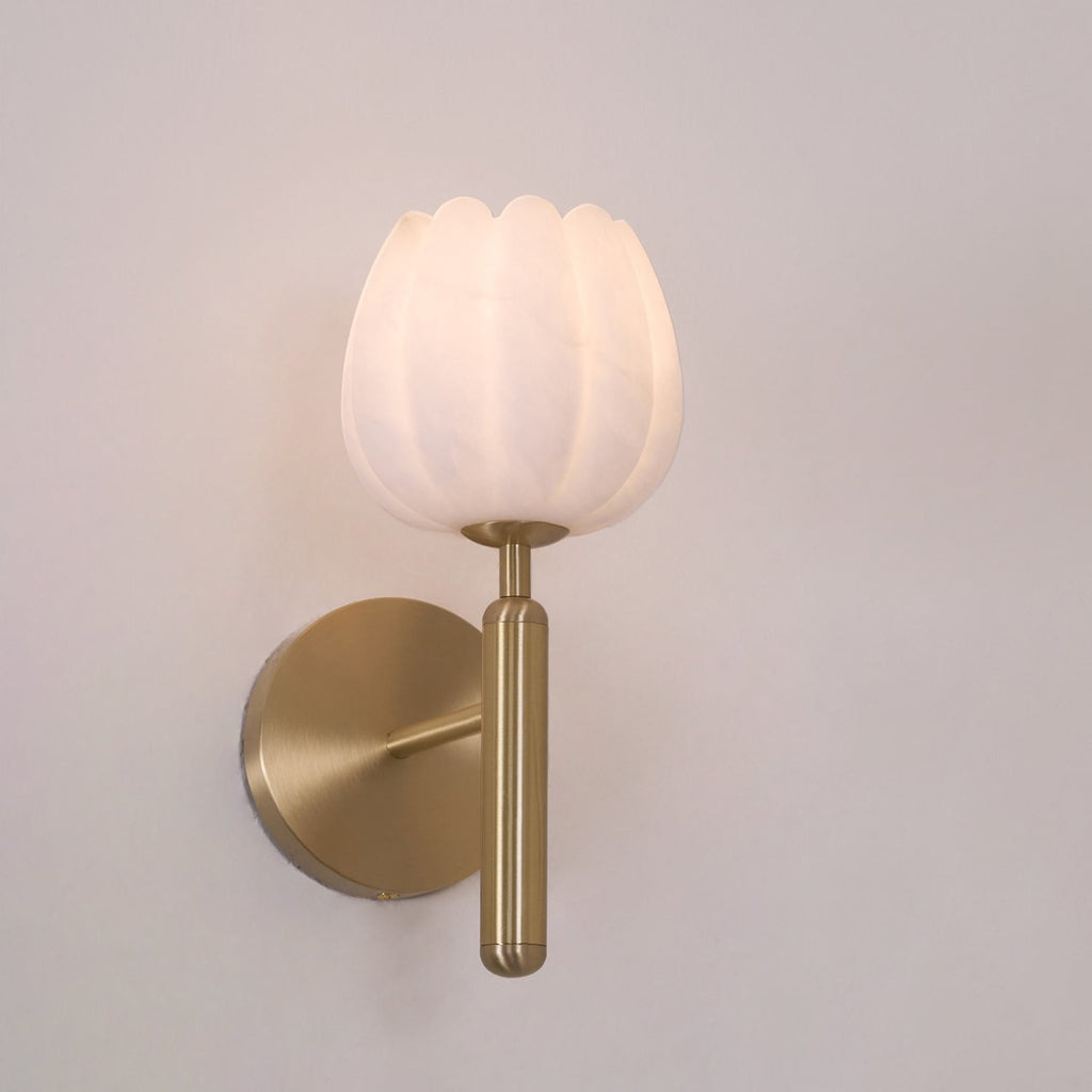 Modern Metal Wall Light With Integrated LED for Living Room — Halden Lighting