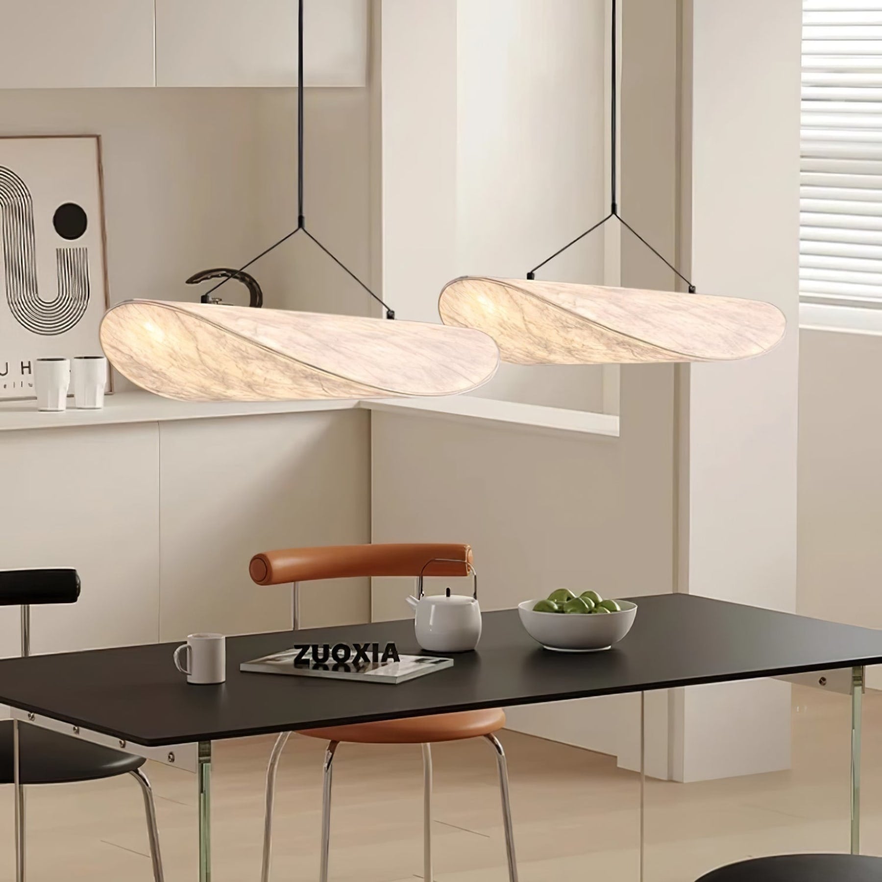 Modern Round Pendant Light With Stepless Dimming — Halden Lighting