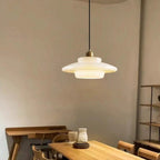 Modern Glass Pendant Light With Warm LED Glow for Dining Room — Halden Lighting