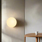 Modern Glass Wall Light With Warm LED Glow — Halden Lighting