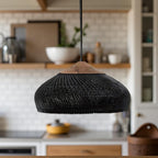 Bohemian Rattan Pendant Light With Warm LED Glow — Halden Lighting