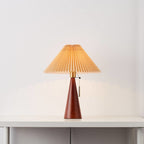 Scandinavian Wood Table Lamp With Warm LED Glow — Halden Lighting