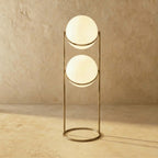 Modern Chrome Floor Lamp With Warm LED Glow for Living Room — Halden Lighting