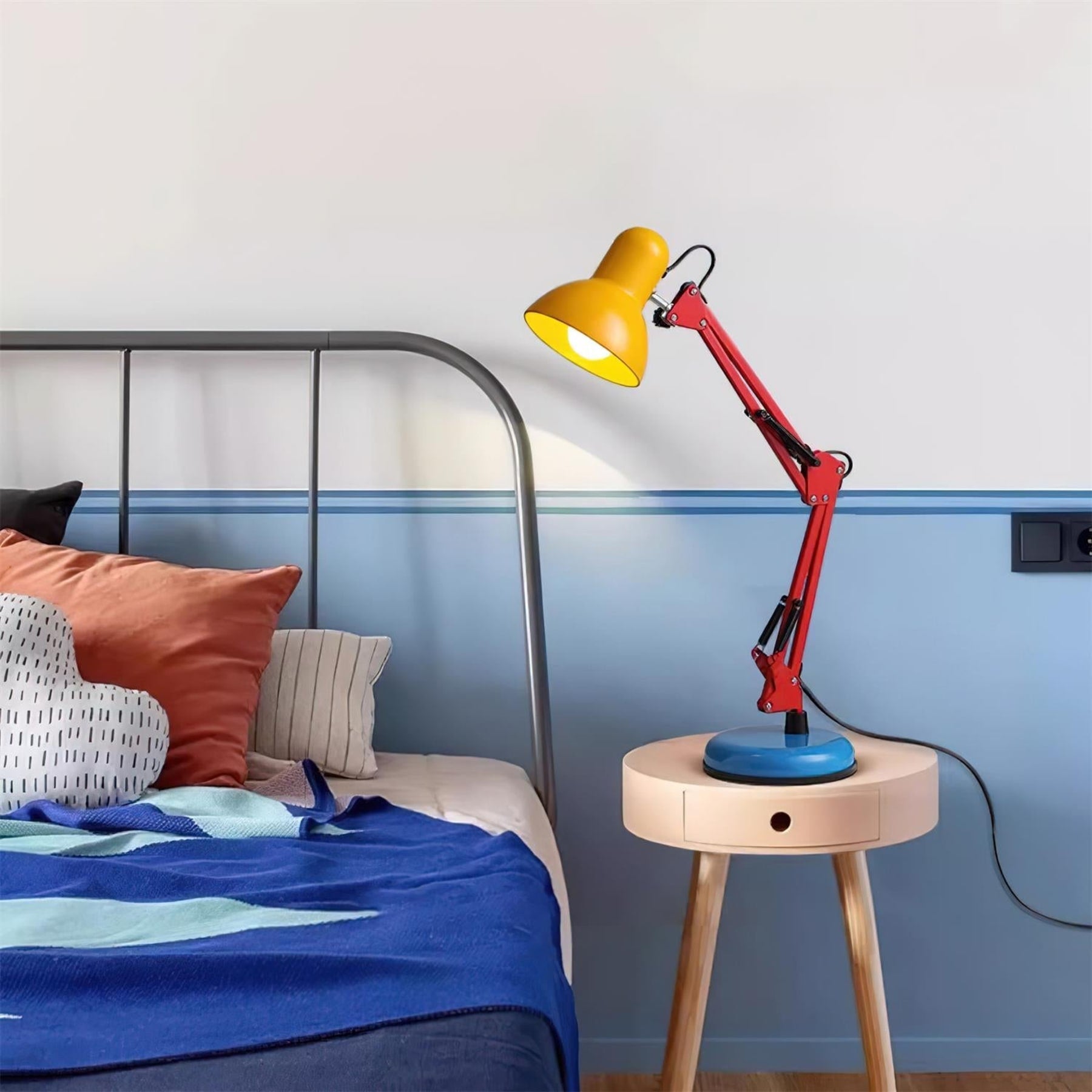 Modern Metal Table Lamp With Bulb Included for Home Office — Halden Lighting