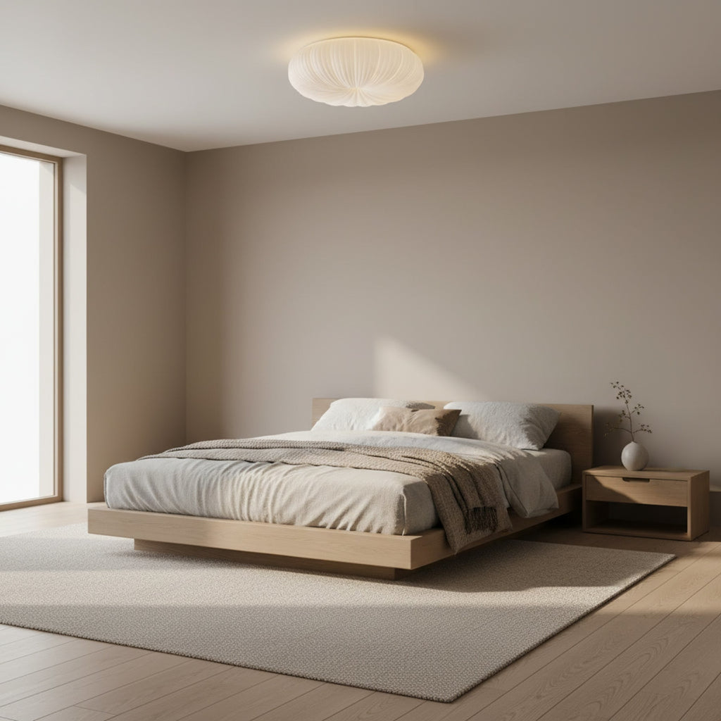 Modern Round Flush Mount Ceiling Light for Living Room — Halden Lighting