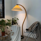 Scandinavian Wood Floor Lamp With Warm LED Glow for Living Room — Halden Lighting