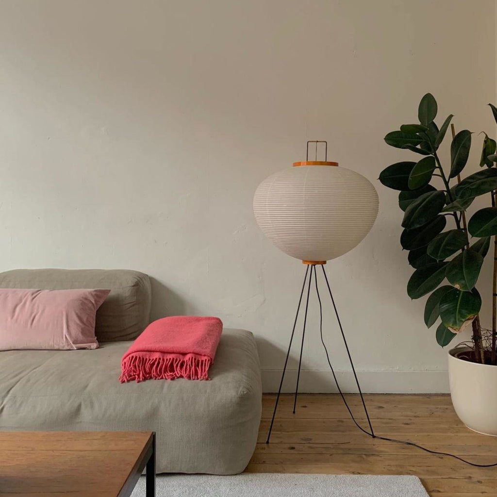 Modern Rice Paper Floor Lamp for Living Room and Bedroom — Halden Lighting