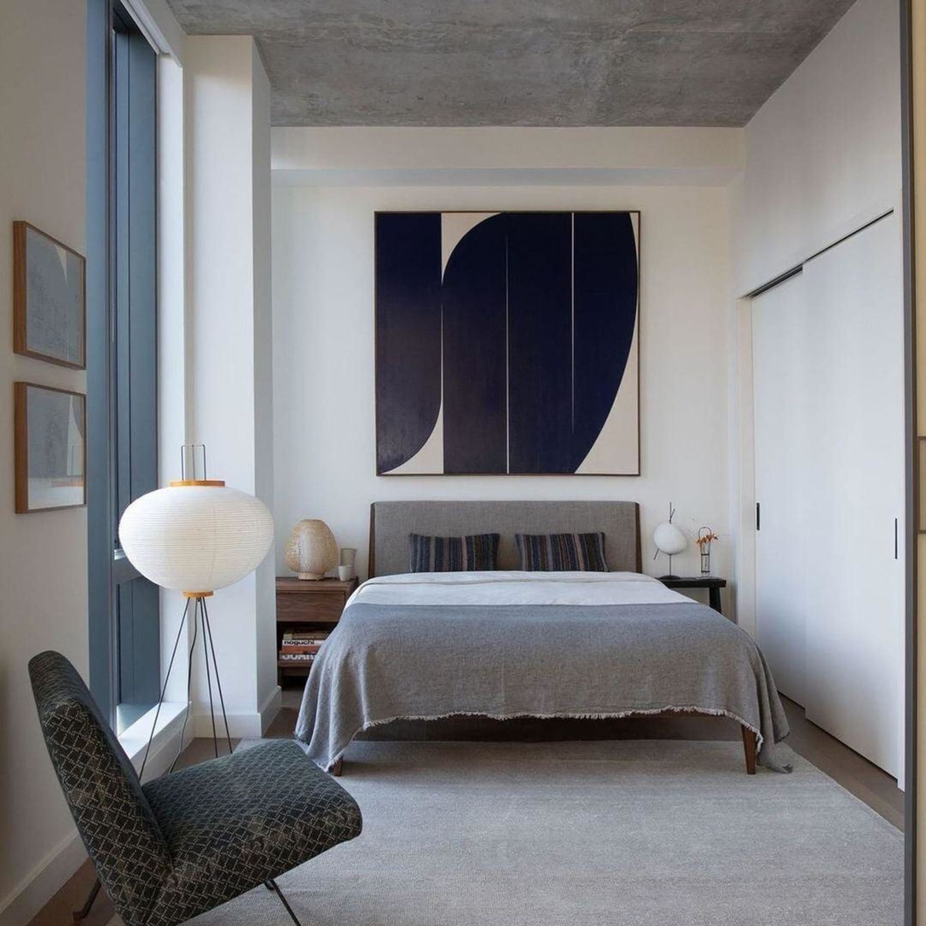 Modern Rice Paper Floor Lamp for Living Room and Bedroom — Halden Lighting
