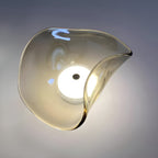 Modern Glass Wall Light With Warm LED Glow — Halden Lighting
