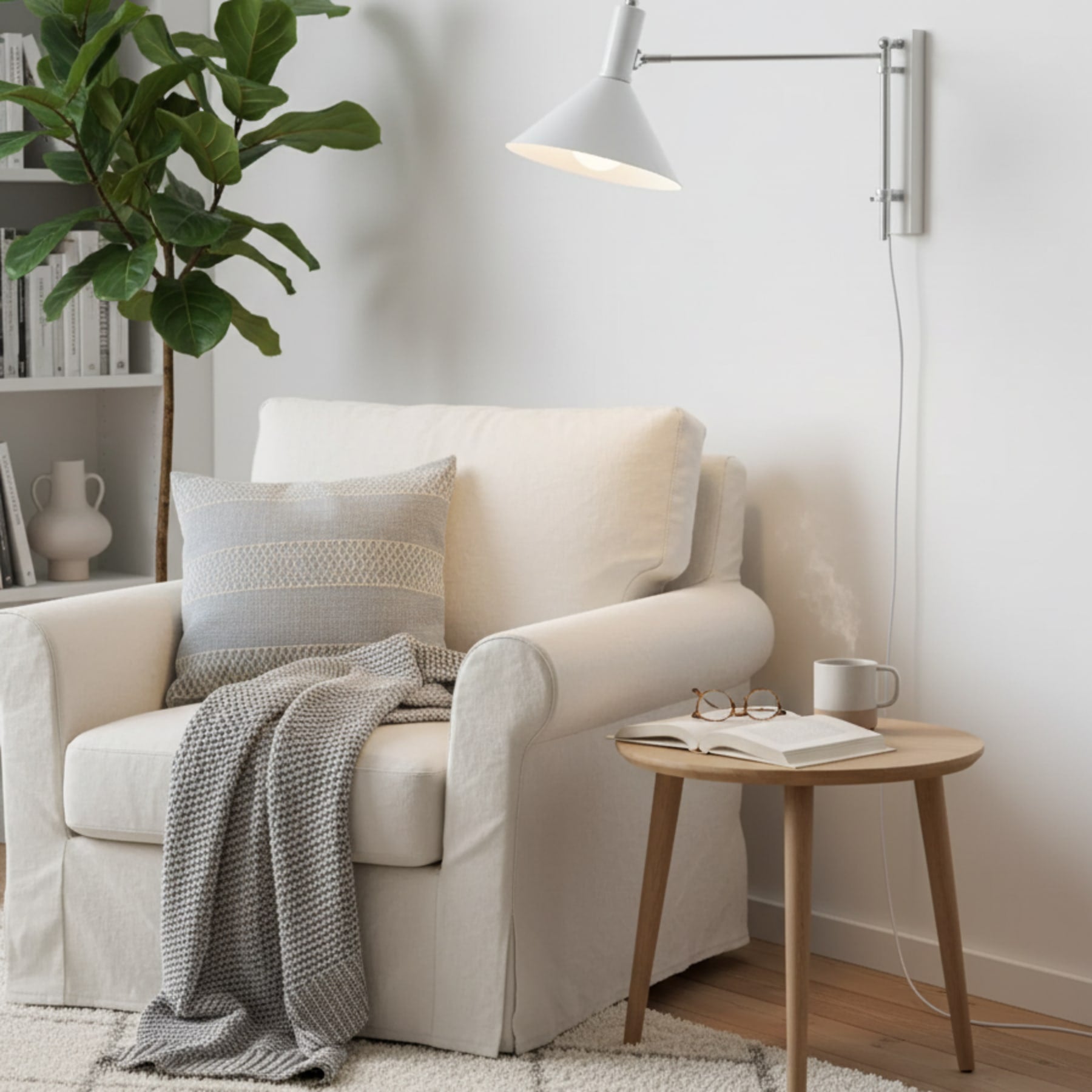 Retro Metal Wall Light With Tri-Colour LED Glow — Halden Lighting