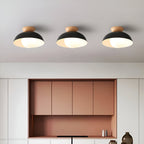 Modern Wood Semi-Flush Ceiling Light for Living Room — Halden Lighting