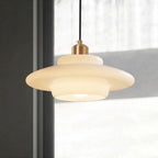 Modern Glass Pendant Light With Warm LED Glow for Dining Room — Halden Lighting