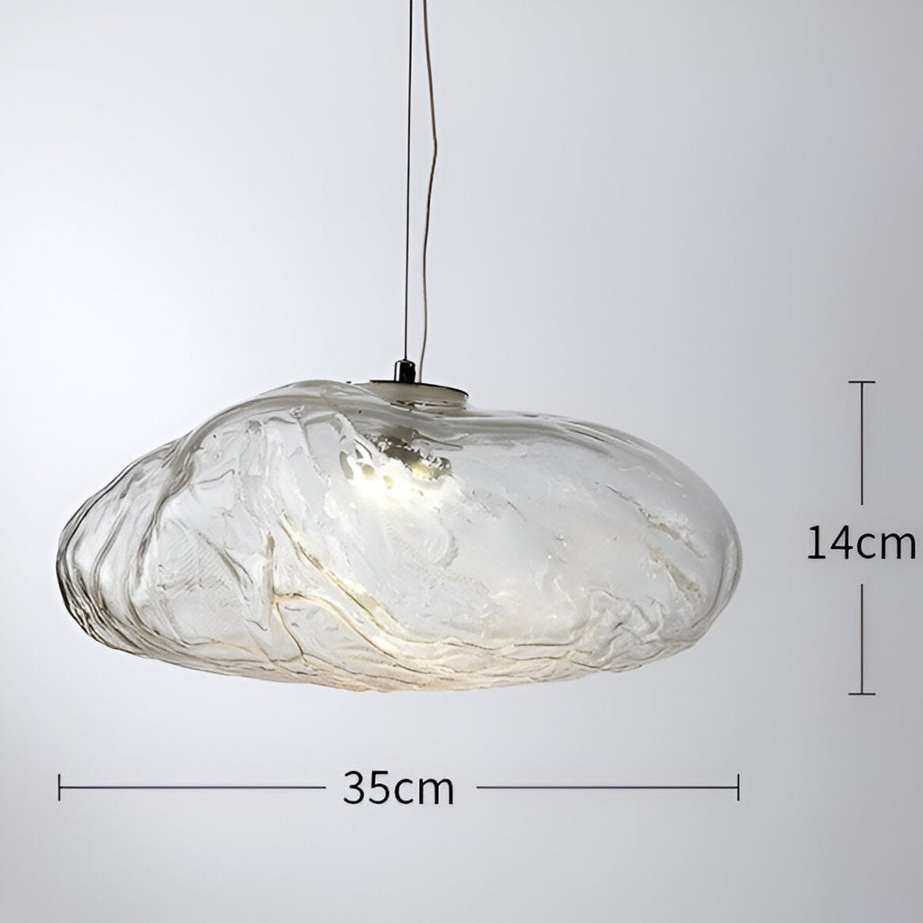 Modern Glass Pendant Light With Warm LED Glow — Halden Lighting