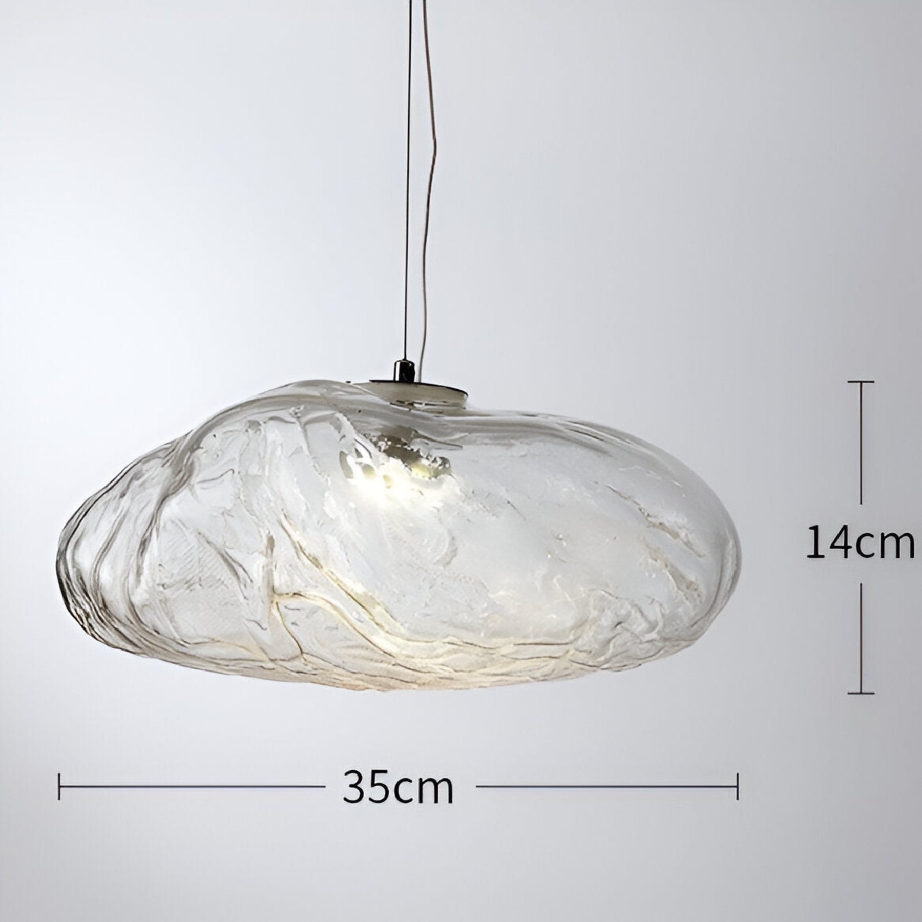 Modern Glass Pendant Light With Warm LED Glow — Halden Lighting