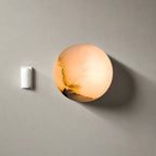 Marble Modern Wall Light With Warm LED Glow — Halden Lighting