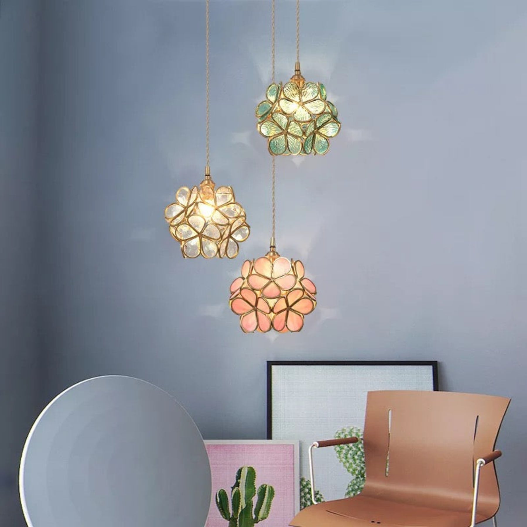 Modern Glass Pendant Light With Warm LED Glow — Halden Lighting