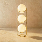 Modern Chrome Floor Lamp With Warm LED Glow for Living Room — Halden Lighting